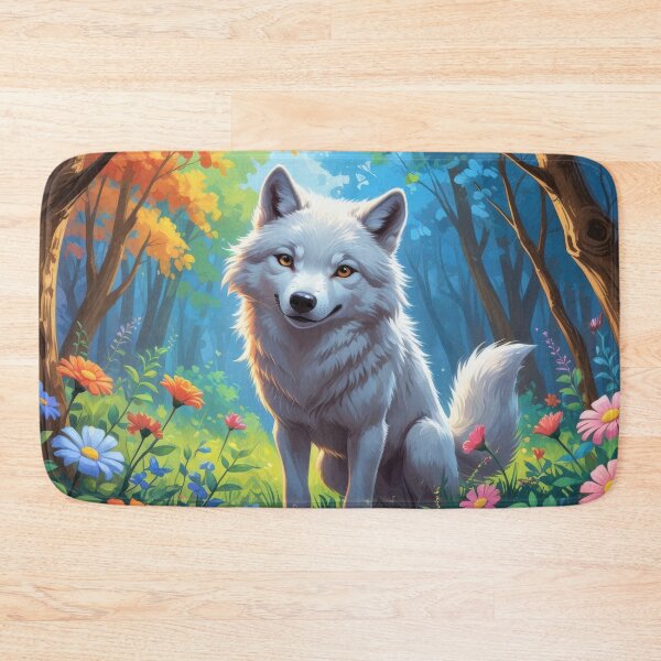 Item preview, Whimsical Arctic Fox in Enchanted Forest designed and sold by Nick Seidel.