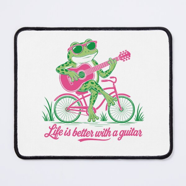 Item preview, Frog Guitar Bike Life designed and sold by Betsytiptoe.