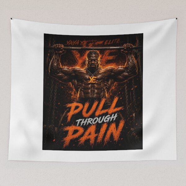 Item preview, SWEATER THROUGH PAIN – YAYA ELITE Dark Gym Motivation Design designed and sold by YAYA ELITE STREETWEAR.