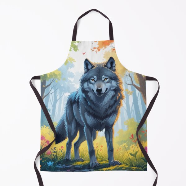 Item preview, Majestic Wolf in Colorful Forest designed and sold by Nick Seidel.