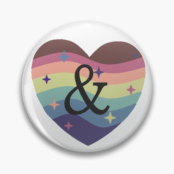 Item preview, Ampersand Plural Pride Heart designed and sold by MagicFolfMarket.