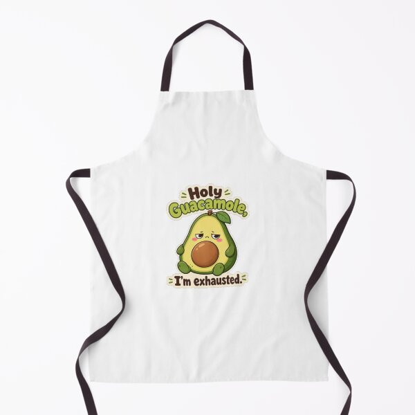 Item preview, Funny Tired Avocado Holy Guacamole Pun designed and sold by Sitthikon123.