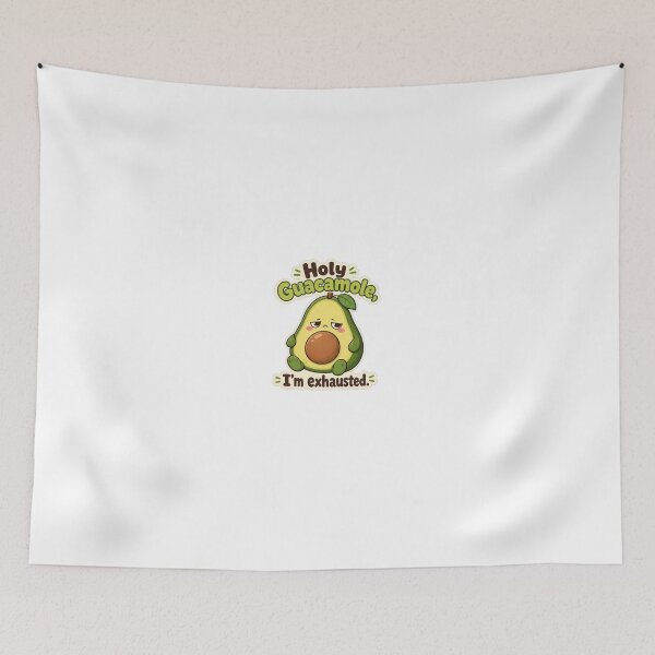 Item preview, Funny Tired Avocado Holy Guacamole Pun designed and sold by Sitthikon123.