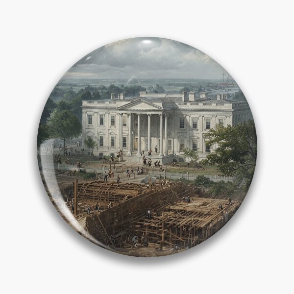 Item preview, "White House Reborn in the Rain-19th Century Reconstruction" designed and sold by SkyKing Ron.