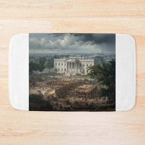 Item preview, "White House Reborn in the Rain-19th Century Reconstruction" designed and sold by SkyKing Ron.