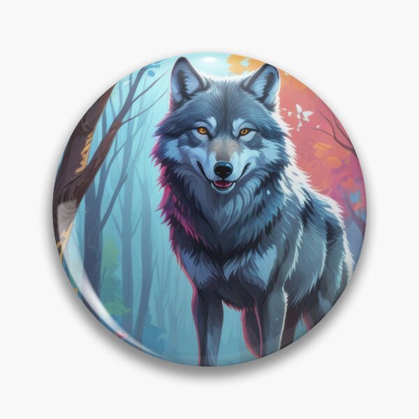Item preview, Vibrant Forest Wolf Art designed and sold by Nick Seidel.