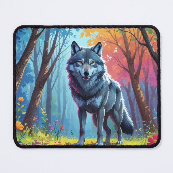 Item preview, Vibrant Forest Wolf Art designed and sold by Nick Seidel.