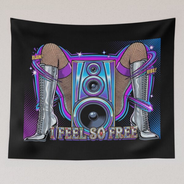 Item preview, THE QUEEN ~ I FEEL SO FREE - CONFESSIONS Graffiti Cartoon designed and sold by TheLastGarden.