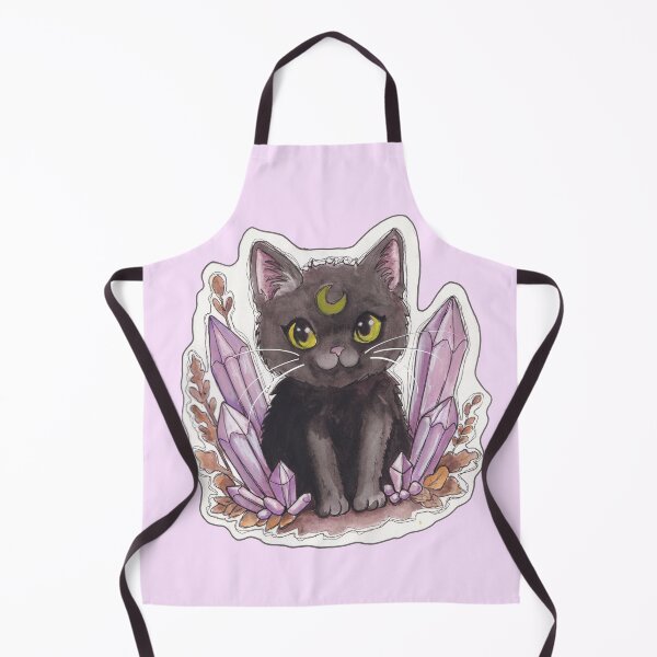 Item preview, Gem Kitty — Cute Hand Drawn Gothic Cat Art designed and sold by Darkfully-Done.