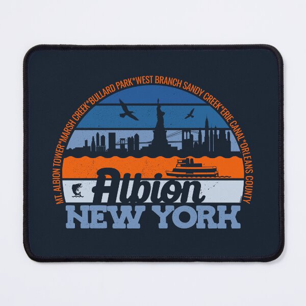 Item preview, Albion New York Sunset Retro Vintage Local Pride Logo designed and sold by CRHPOD20.