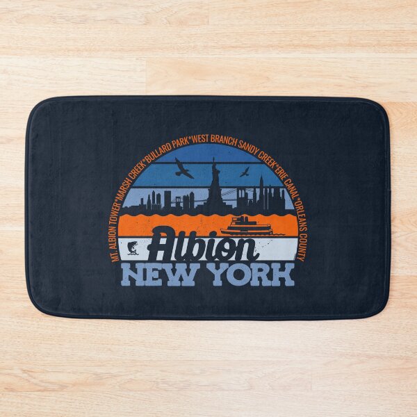 Item preview, Albion New York Sunset Retro Vintage Local Pride Logo designed and sold by CRHPOD20.