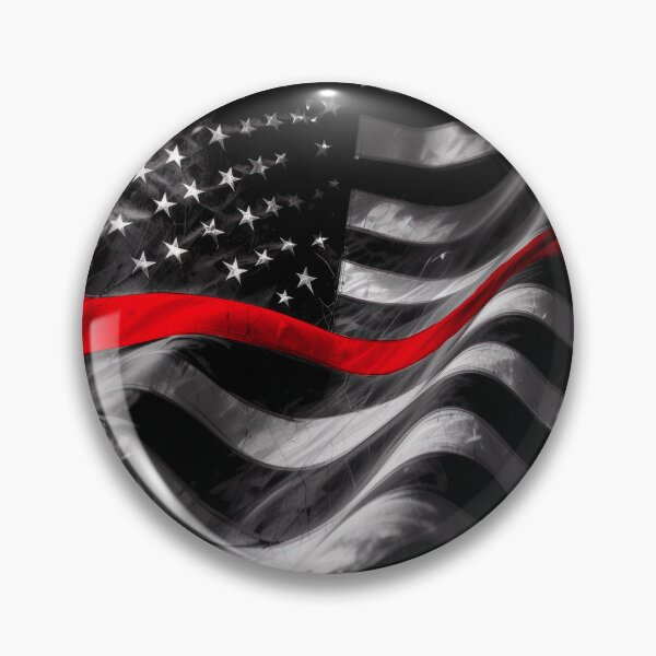 Item preview, Thin Red Line American Flag Firefighter Support Fire Rescue Design designed and sold by artistwill.