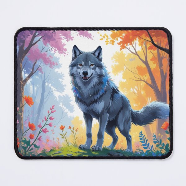 Item preview, Majestic Wolf in Enchanted Forest Art designed and sold by Nick Seidel.