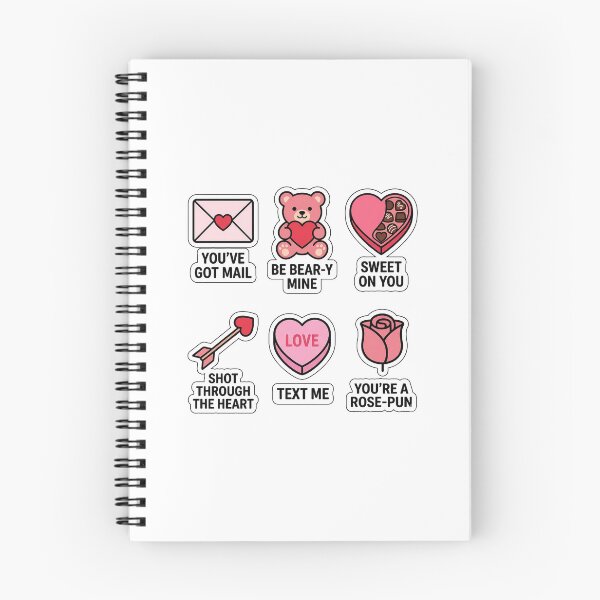 Item preview, Kawaii Sweet Valentine Sticker Pack - Cute Cupid & Love Heart Puns designed and sold by SimpleP.
