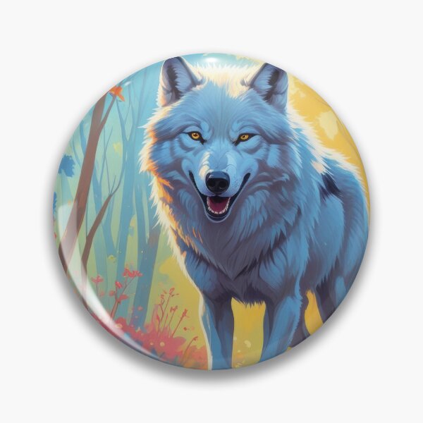 Item preview, Majestic White Wolf in Vibrant Forest designed and sold by Nick Seidel.