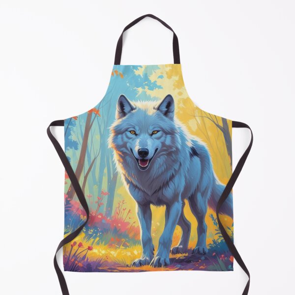 Item preview, Majestic White Wolf in Vibrant Forest designed and sold by Nick Seidel.