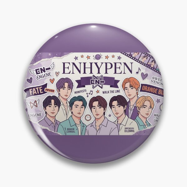 Item preview, Enhypen - Purple Theme designed and sold by kpopfinds.