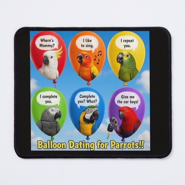 Item preview, Balloon Dating for Parrots!! designed and sold by SincerelyNick.