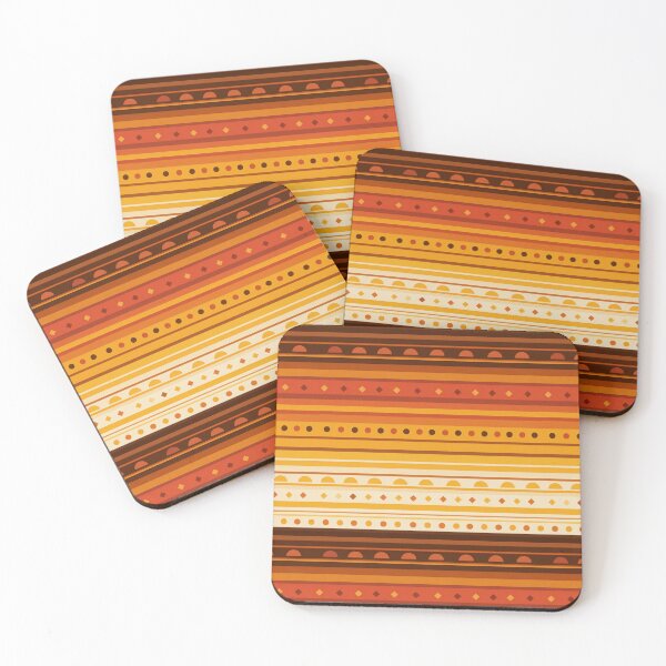 Item preview, Sunset Stripe Retro Seamless Pattern Print designed and sold by Inkworksbyshery.