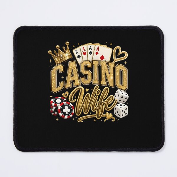 Item preview, Casino Wife Gambling Queen Poker Cards Dice Lucky Player designed and sold by PixlCrypt.