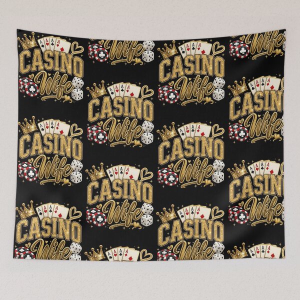 Item preview, Casino Wife Gambling Queen Poker Cards Dice Lucky Player designed and sold by PixlCrypt.