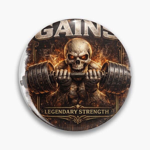Item preview, Take Your Gains Skull Gym Design designed and sold by ZovLane.