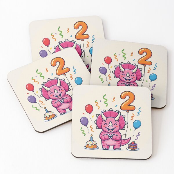 Item preview, Two Ceratops pink triceratops 2nd birthday boy dino gift toddler designed and sold by Tronstell.