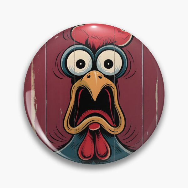 Item preview, Crazy shocked rooster. designed and sold by MyHappyArtShop.