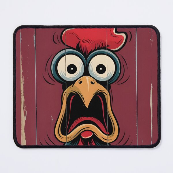 Item preview, Crazy shocked rooster. designed and sold by MyHappyArtShop.