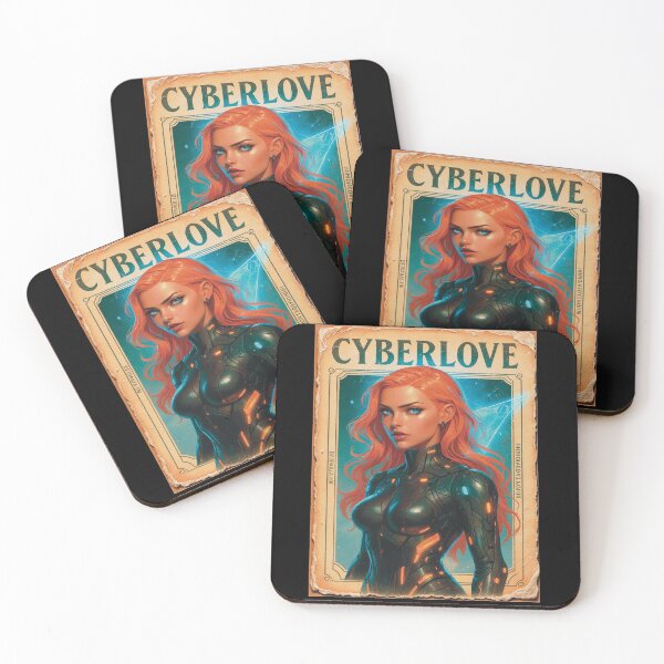 Item preview, ⚡ Cyberlove – Electra Bond | Retro Futuristic Poster ✦ designed and sold by ROYFOREVER by Yasemin .