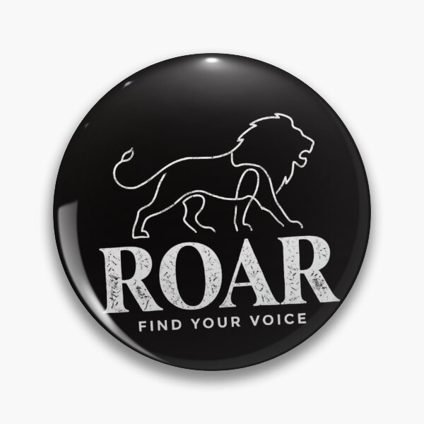 Item preview, Roar Find Your Voice Lion Outline designed and sold by GiggleInkTees.