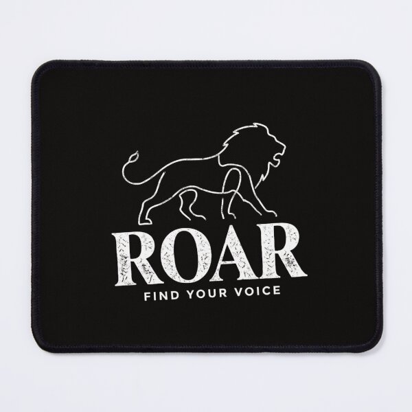 Item preview, Roar Find Your Voice Lion Outline designed and sold by GiggleInkTees.
