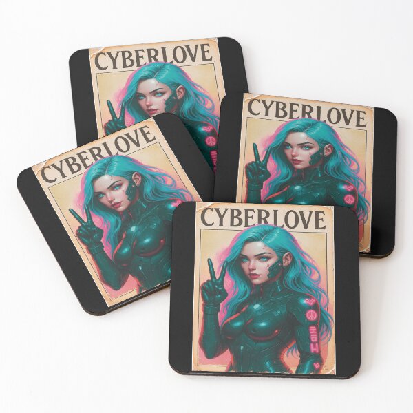 Item preview, Cyberlove — Victory | Retro Futuristic Cyberpunk Heroine ✦ designed and sold by ROYFOREVER by Yasemin .