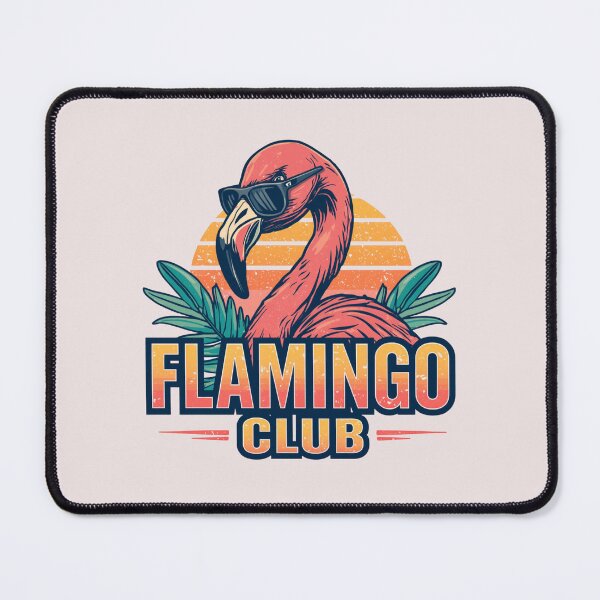 Item preview, Retro Flamingo Club Pride Summer Beach Art designed and sold by EchoPrint Co..