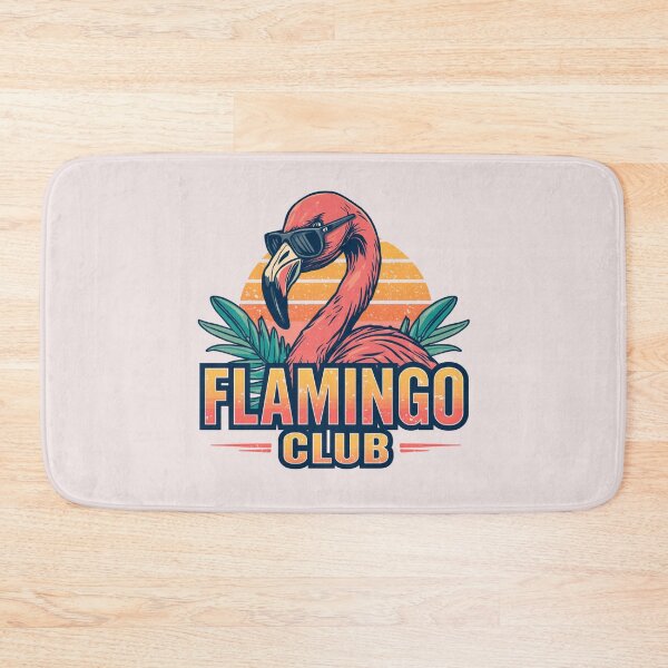 Item preview, Retro Flamingo Club Pride Summer Beach Art designed and sold by EchoPrint Co..