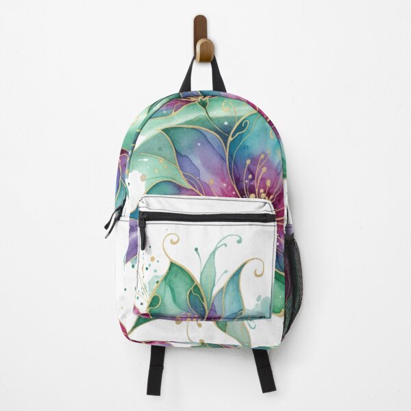 Item preview, Aurora Jewelblossom Symphony – Luxury Watercolor Fantasy Floral Illustration designed and sold by Oonward2021.