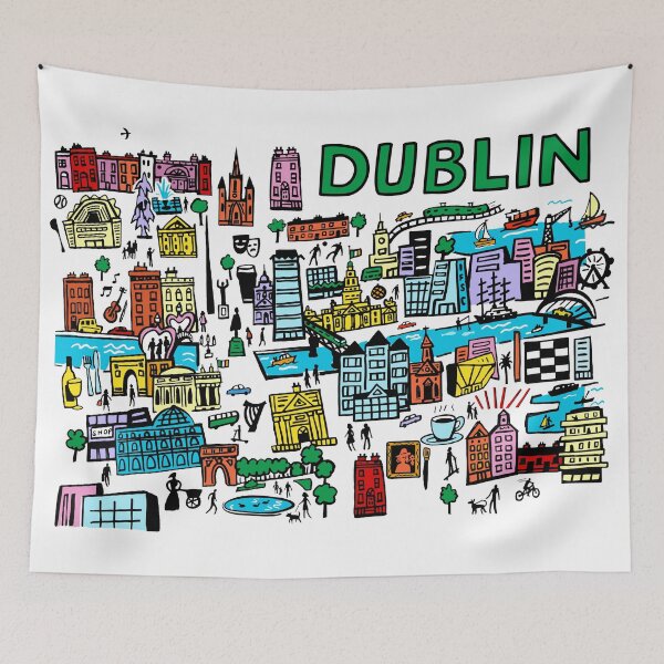 Item preview, Dublin City Drawing designed and sold by Traveldrawings.
