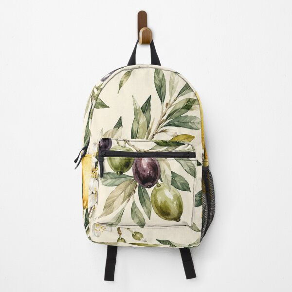 Item preview, Watercolor Lemon & Olive Branch Pattern | Mediterranean Botanical Art designed and sold by TheSlowShore.