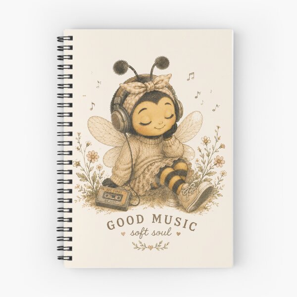 Item preview, Cute Music Bee Cottagecore Aesthetic | Fairycore Honey Bee Design designed and sold by IRYNASHOP.