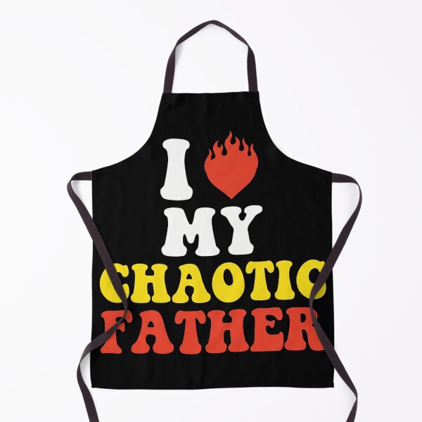 Item preview, I Love My Chaotic Father Retro Flame Heart Father's Day designed and sold by TeNovaStudio.