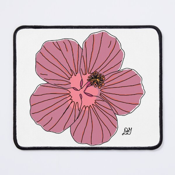 Item preview, Hawaiian Flower Hibiscus Line Art Print designed and sold by Evil B Creative.