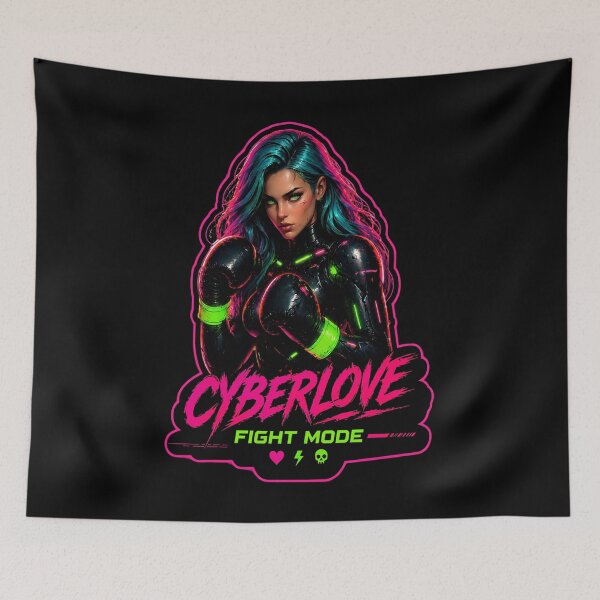Item preview, Cyberlove Fight Mode Neon Warrior designed and sold by ROYFOREVER by Yasemin .