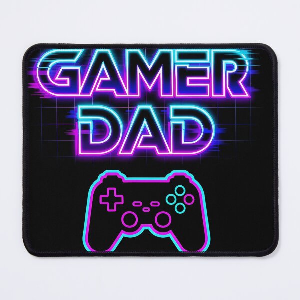 Item preview, Gamer Dad Retro Neon Cyberpunk Gaming Father’s Day designed and sold by Hazelartdesign.