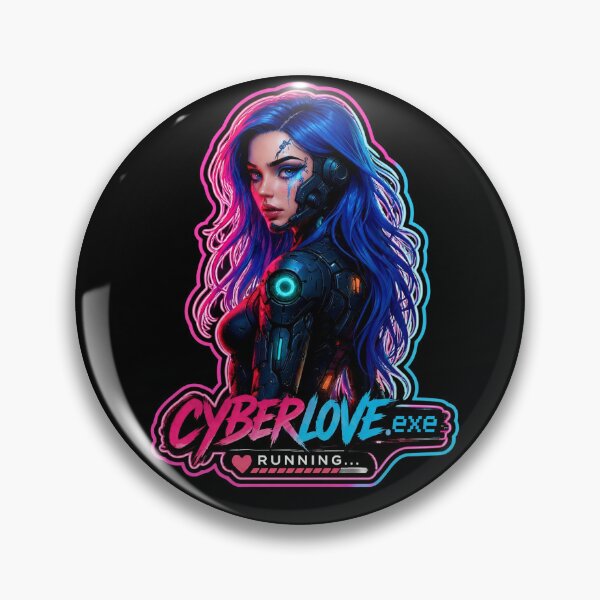 Artikelvorschau, Cyberlove EXE AI Neon Girl entworfen und verkauft von ROYFOREVER by Yasemin .