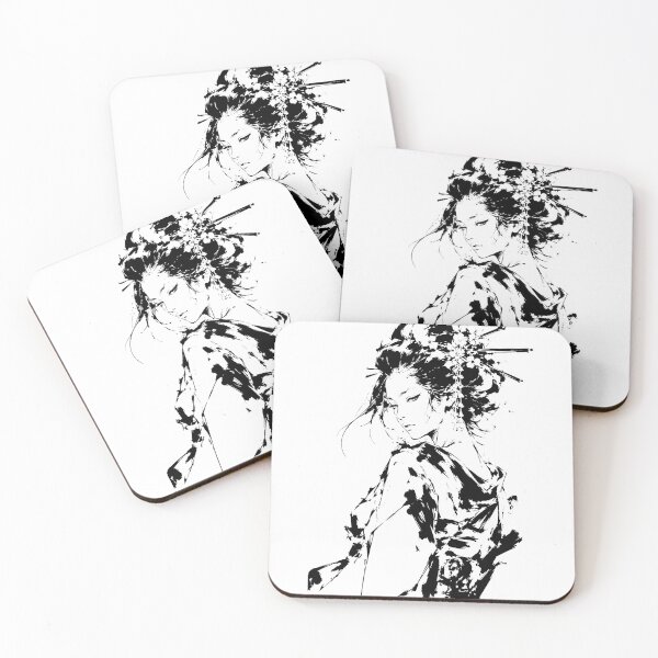 Item preview, Geisha brush poster designed and sold by OniricaDesign.