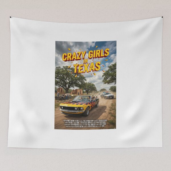 Item preview, ROAD MOVIE POSTER CRAZY GIRLS IN TEXAS 1969 designed and sold by VERYOLDROAD BY AXTON BROWNING .