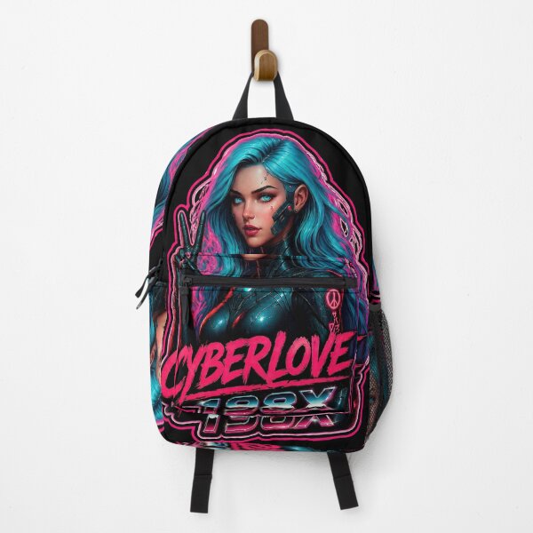 Item preview, Cyberlove 198X Retro Synthwave Girl designed and sold by ROYFOREVER by Yasemin .
