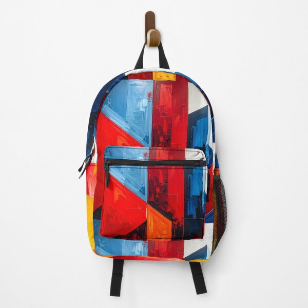 Item preview, Offset Lithograph 3D Shapes | Red Cyan Graphic | Blue Yellow Overlay designed and sold by PYRAMIDA Co..