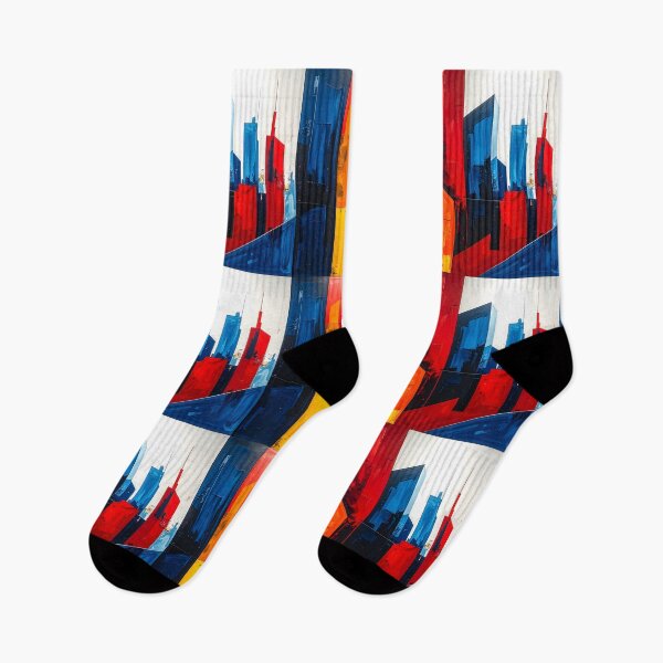 Item preview, Offset Lithograph 3D Shapes | Red Cyan Graphic | Blue Yellow Overlay designed and sold by PYRAMIDA Co..