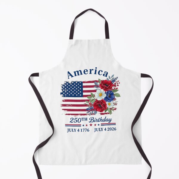 Item preview, America 250th Birthday Patriotic Floral Flag July 4 2026 designed and sold by PixlCrypt.